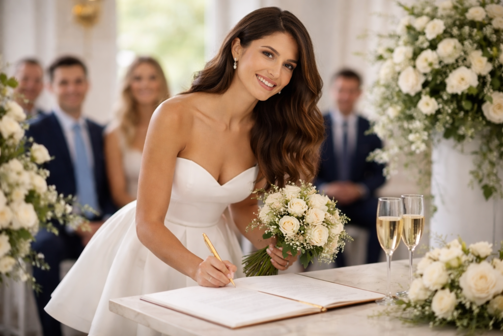 Vestido de Novia Corto
